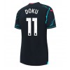 Manchester City Jeremy Doku #11 Tredje Tröja Dam 2023-24 Korta ärmar